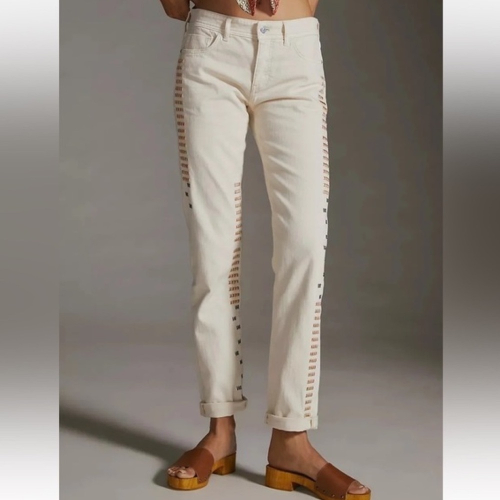 Pilcro Embroidered Boyfriend